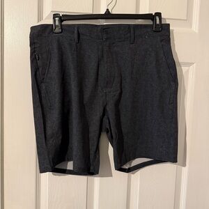 Kenneth Cole Men’s Charcoal Flat Front Shorts NWT